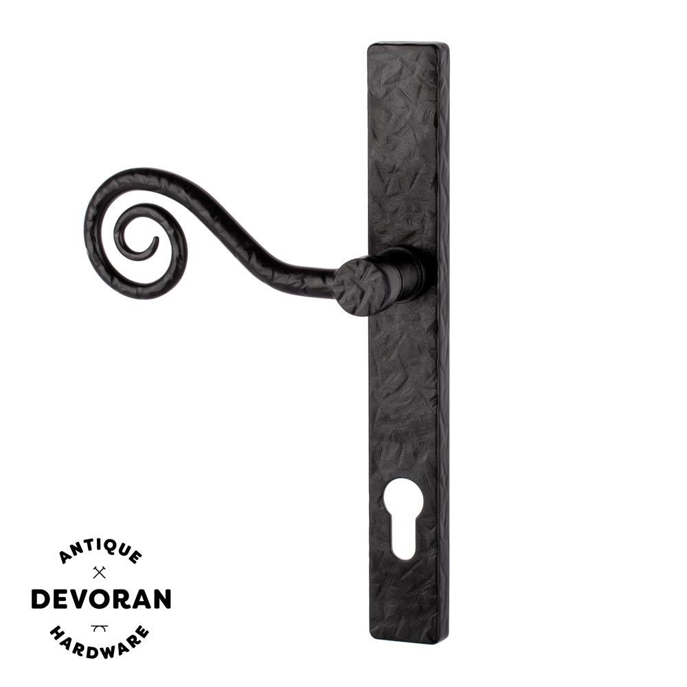 Devoran Monkey Tail Door Handle - Black (Left Hand) - (Sold in Pairs)